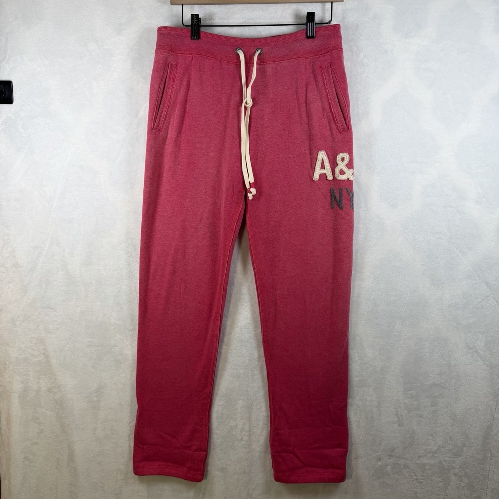 Vintage Y2K Abercrombie & Fitch Sweatpants Pink Men's Size Small